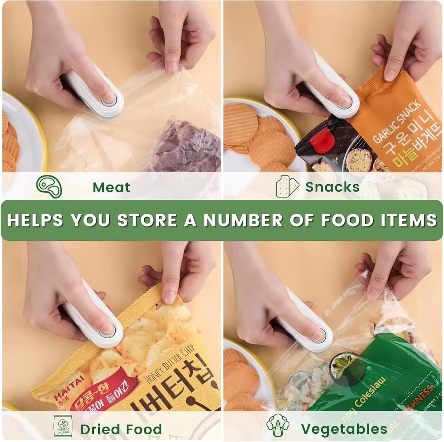 2-in-1 Mini Bag Sealer and Cutter with Rechargeable Battery - Perfect for Snack Preservation!.