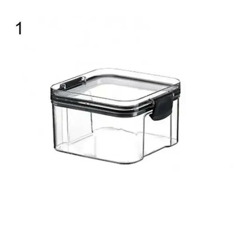 Multipurpose Food Storage Containers Set - Clear Jars with Lids for Cereal, Candy, and Dry Goods.