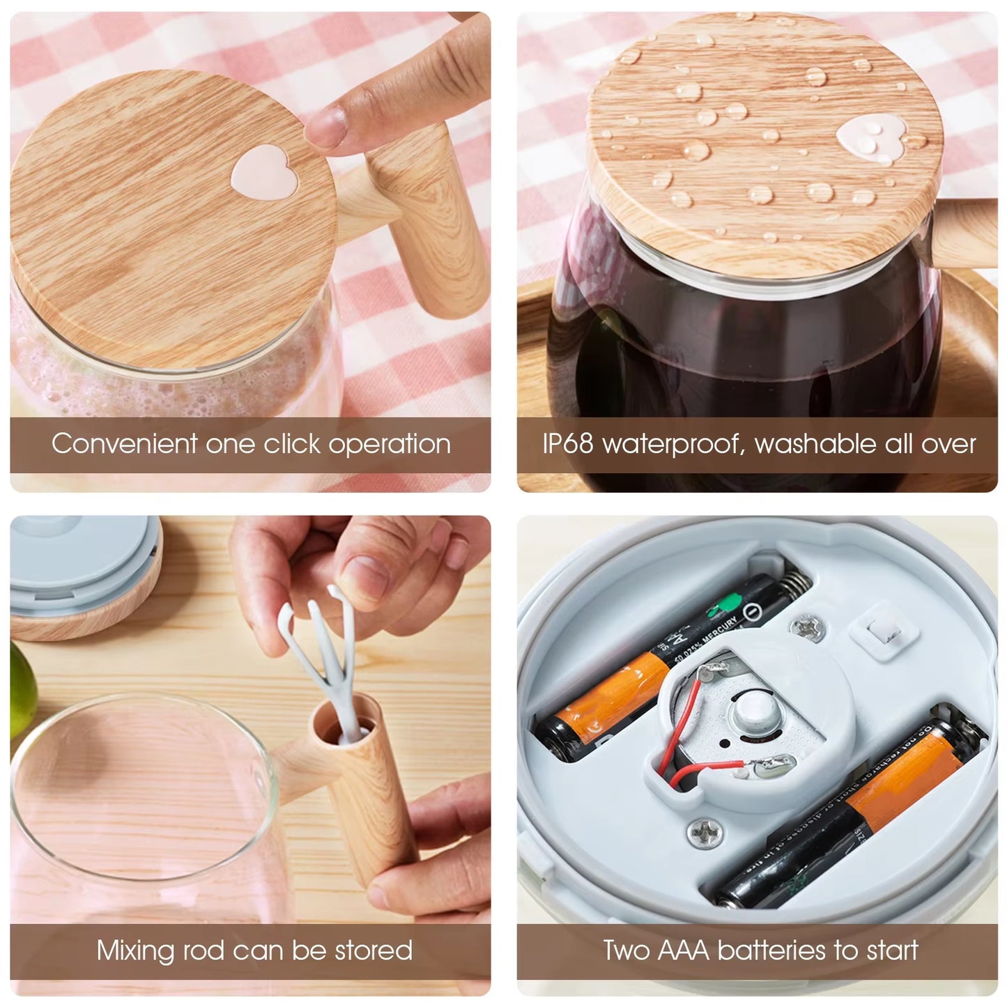 Experience Effortless Mixing with the 400ML Self Stirring Mug – 7000RPM Electric High-Speed Mixer for Coffee, Milk, and More!.