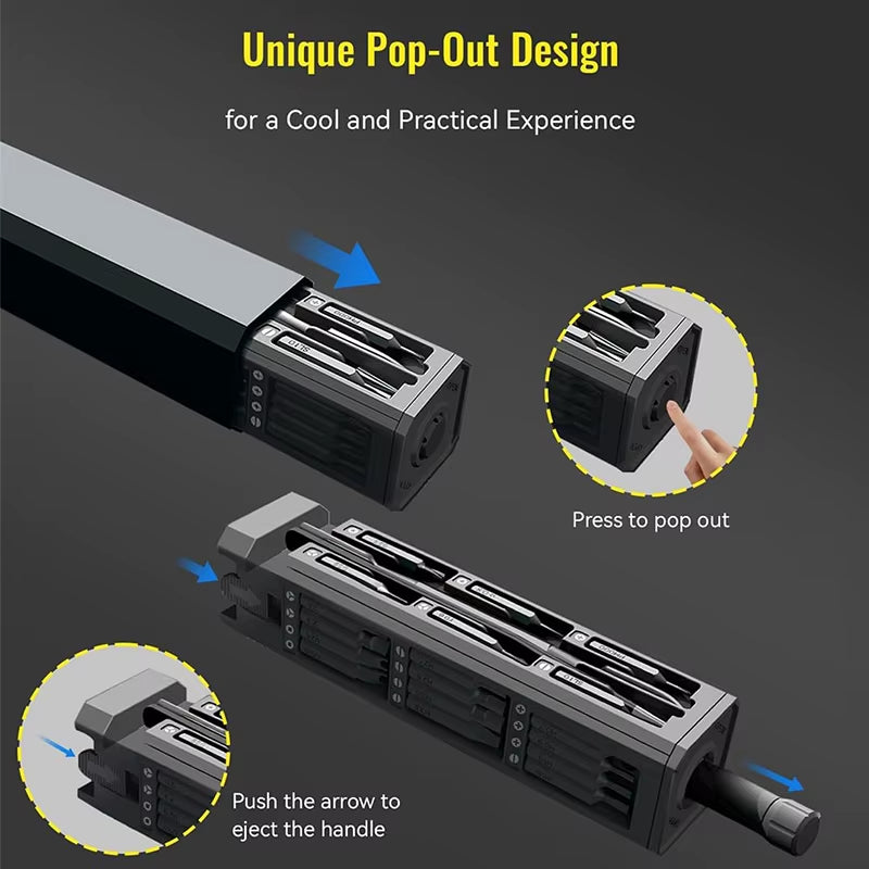 Ultimate Precision Screwdriver Set: 30 in 1 Multifunctional Magnetic Tool Kit for Phones, Watches, and More.
