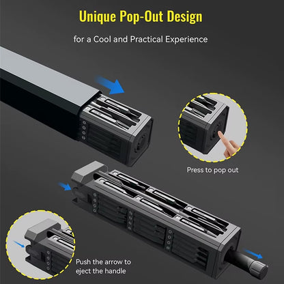 Ultimate Precision Screwdriver Set: 30 in 1 Multifunctional Magnetic Tool Kit for Phones, Watches, and More.