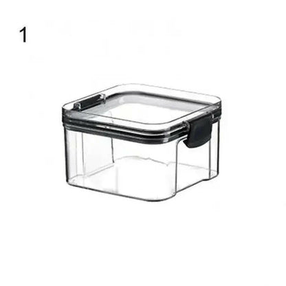 Multipurpose Food Storage Containers Set - Clear Jars with Lids for Cereal, Candy, and Dry Goods.