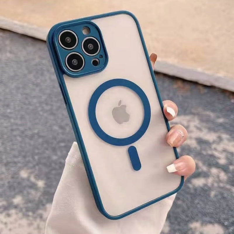 Elevate Your iPhone Experience with the Luxury Magnetic Wireless Charging Case - Shockproof Soft Bumper for iPhone 15, 14, 13, 12, 11 Pro and More!