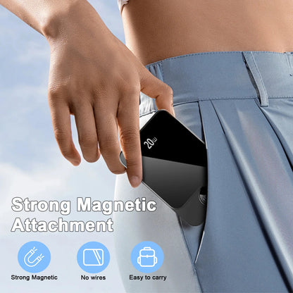 Power Up Your Life with the Magnetic Wireless Portable Charger - 10000mAh Power Bank with PD20W Fast Charging, Perfect for iPhone 16/15/14/13/12, Samsung, and More!