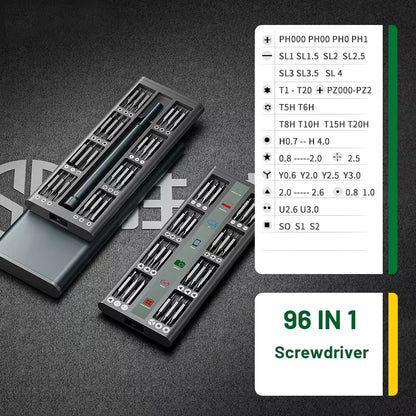 Ultimate Precision Screwdriver Set: 30 in 1 Multifunctional Magnetic Tool Kit for Phones, Watches, and More.