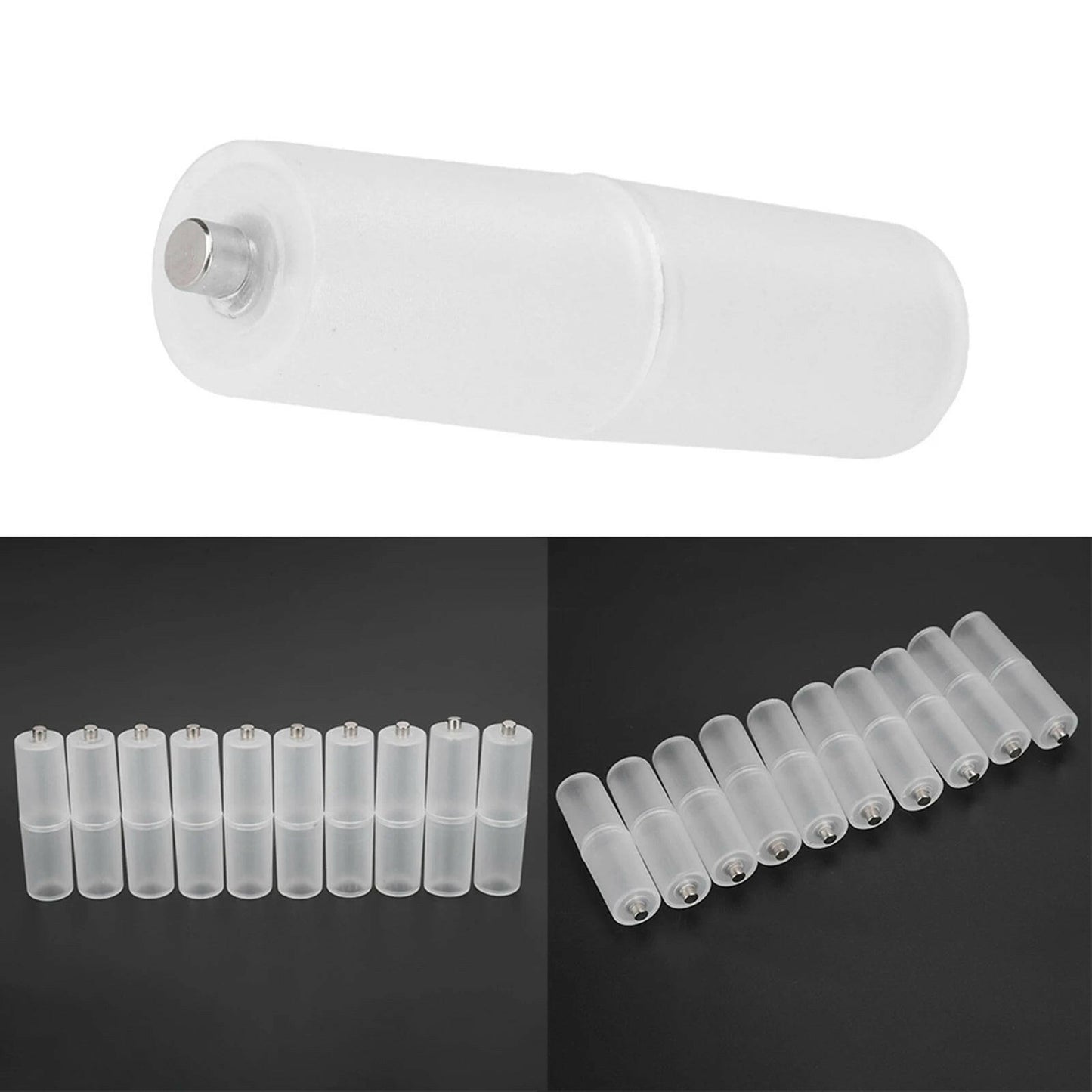 Transform Your Batteries: 10PCS AAA to AA Battery Converter Adapter for Ultimate Convenience.