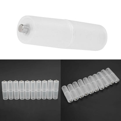 Transform Your Batteries: 10PCS AAA to AA Battery Converter Adapter for Ultimate Convenience.