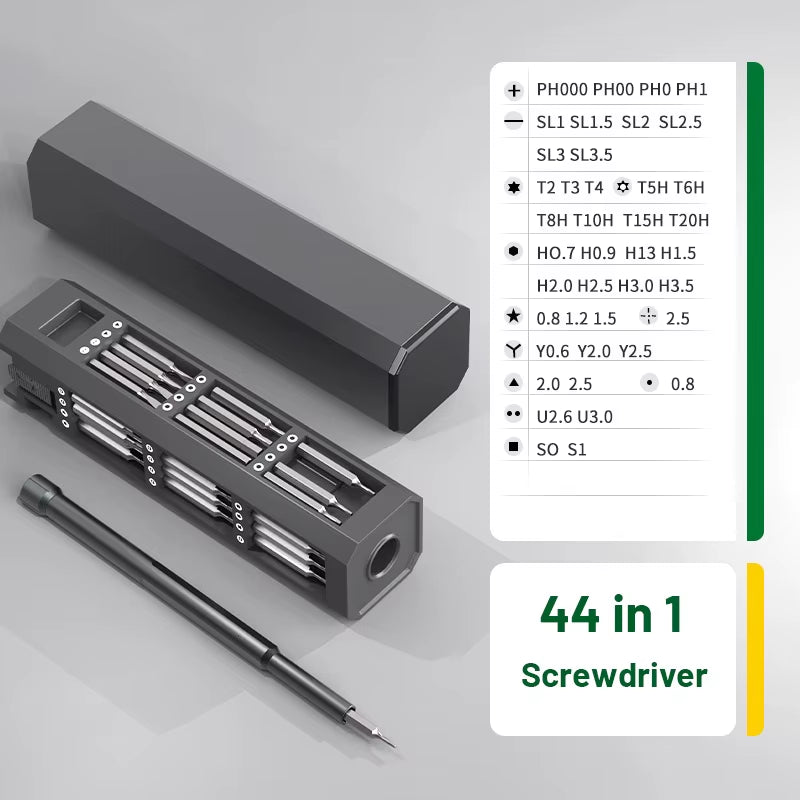 Ultimate Precision Screwdriver Set: 30 in 1 Multifunctional Magnetic Tool Kit for Phones, Watches, and More.