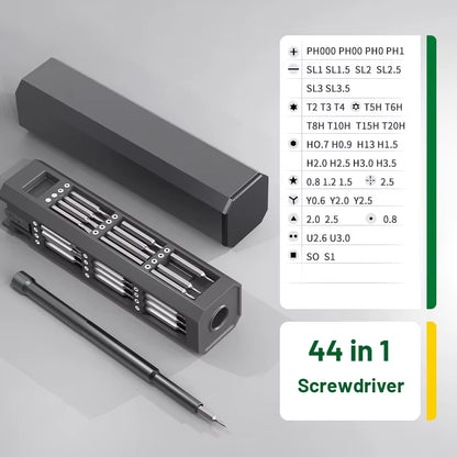 Ultimate Precision Screwdriver Set: 30 in 1 Multifunctional Magnetic Tool Kit for Phones, Watches, and More.
