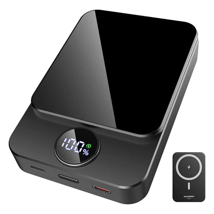 Power Up Your Life with the Magnetic Wireless Portable Charger - 10000mAh Power Bank with PD20W Fast Charging, Perfect for iPhone 16/15/14/13/12, Samsung, and More!