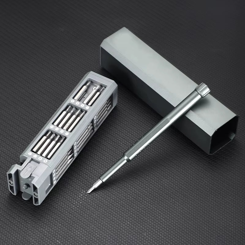 Ultimate Precision Screwdriver Set: 30 in 1 Multifunctional Magnetic Tool Kit for Phones, Watches, and More.