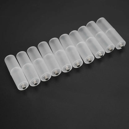Transform Your Batteries: 10PCS AAA to AA Battery Converter Adapter for Ultimate Convenience.